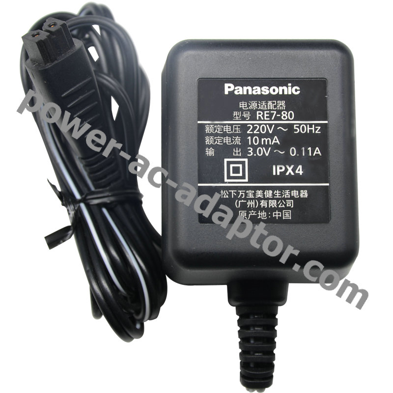 Original 10MA 3.0V 0.11A RE7-80 Panasonic ES-RT25 AC Adapter
